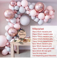 Load image into Gallery viewer, PATIMATE Macaron Balloon Garland Arch Birthday Party Decoration Kids Confetti Wedding Birthday Balloon baby shower Boy Girl