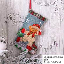Load image into Gallery viewer, New Year 2021 Gifts Bag Christmas Stocking Noel Christmas Decorations for Home Navidad Socks Xmas Tree Decoration Natal Decor