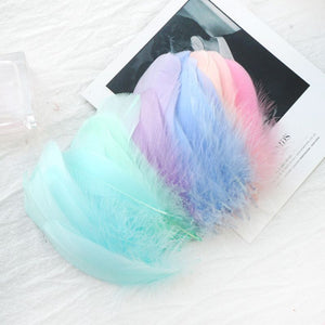 100pcs 8-12cm Makaron Balloon Decoration Filling Natural Feather Wedding Birthday Party Decoration Decoration Photo props