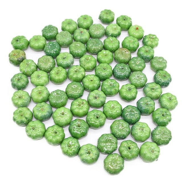 YONGSNOW 25/50pcs Mini Fake Vegetable Simulation Halloween Artificial Pumpkin Diy Craft Home Birthday Party Wedding Decoration