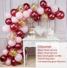 Load image into Gallery viewer, PATIMATE Macaron Balloon Garland Arch Birthday Party Decoration Kids Confetti Wedding Birthday Balloon baby shower Boy Girl
