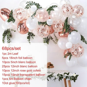 PATIMATE Macaron Balloon Garland Arch Birthday Party Decoration Kids Confetti Wedding Birthday Balloon baby shower Boy Girl
