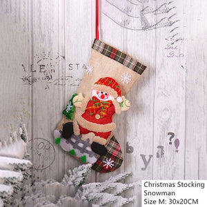 New Year 2021 Gifts Bag Christmas Stocking Noel Christmas Decorations for Home Navidad Socks Xmas Tree Decoration Natal Decor