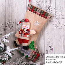 Load image into Gallery viewer, New Year 2021 Gifts Bag Christmas Stocking Noel Christmas Decorations for Home Navidad Socks Xmas Tree Decoration Natal Decor
