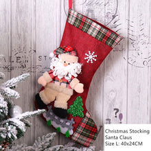 Load image into Gallery viewer, New Year 2021 Gifts Bag Christmas Stocking Noel Christmas Decorations for Home Navidad Socks Xmas Tree Decoration Natal Decor
