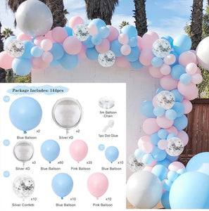 PATIMATE Macaron Balloon Garland Arch Birthday Party Decoration Kids Confetti Wedding Birthday Balloon baby shower Boy Girl