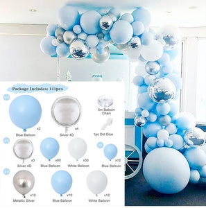 PATIMATE Macaron Balloon Garland Arch Birthday Party Decoration Kids Confetti Wedding Birthday Balloon baby shower Boy Girl