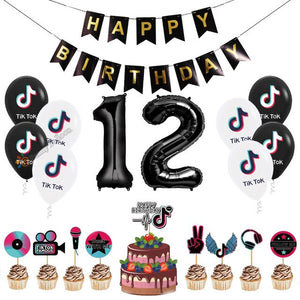 12pcs/lot tiktok latex Balloon  Party Supplies Birthday Party Decorations Toys For Kids Globos