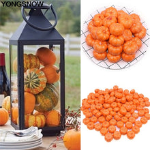 Load image into Gallery viewer, YONGSNOW 25/50pcs Mini Fake Vegetable Simulation Halloween Artificial Pumpkin Diy Craft Home Birthday Party Wedding Decoration
